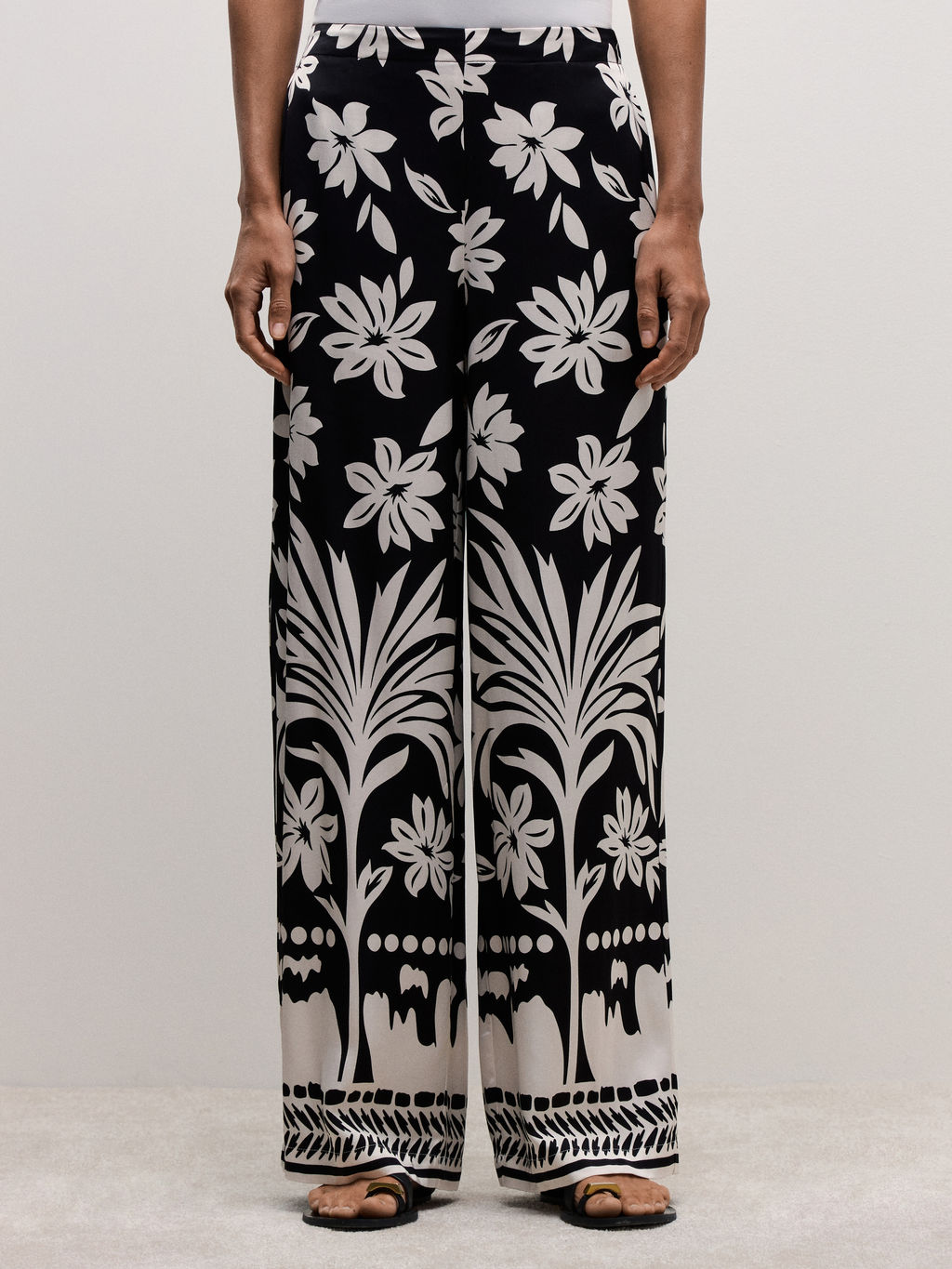 Прямые брюки из вискозы / Zarina  фото 4