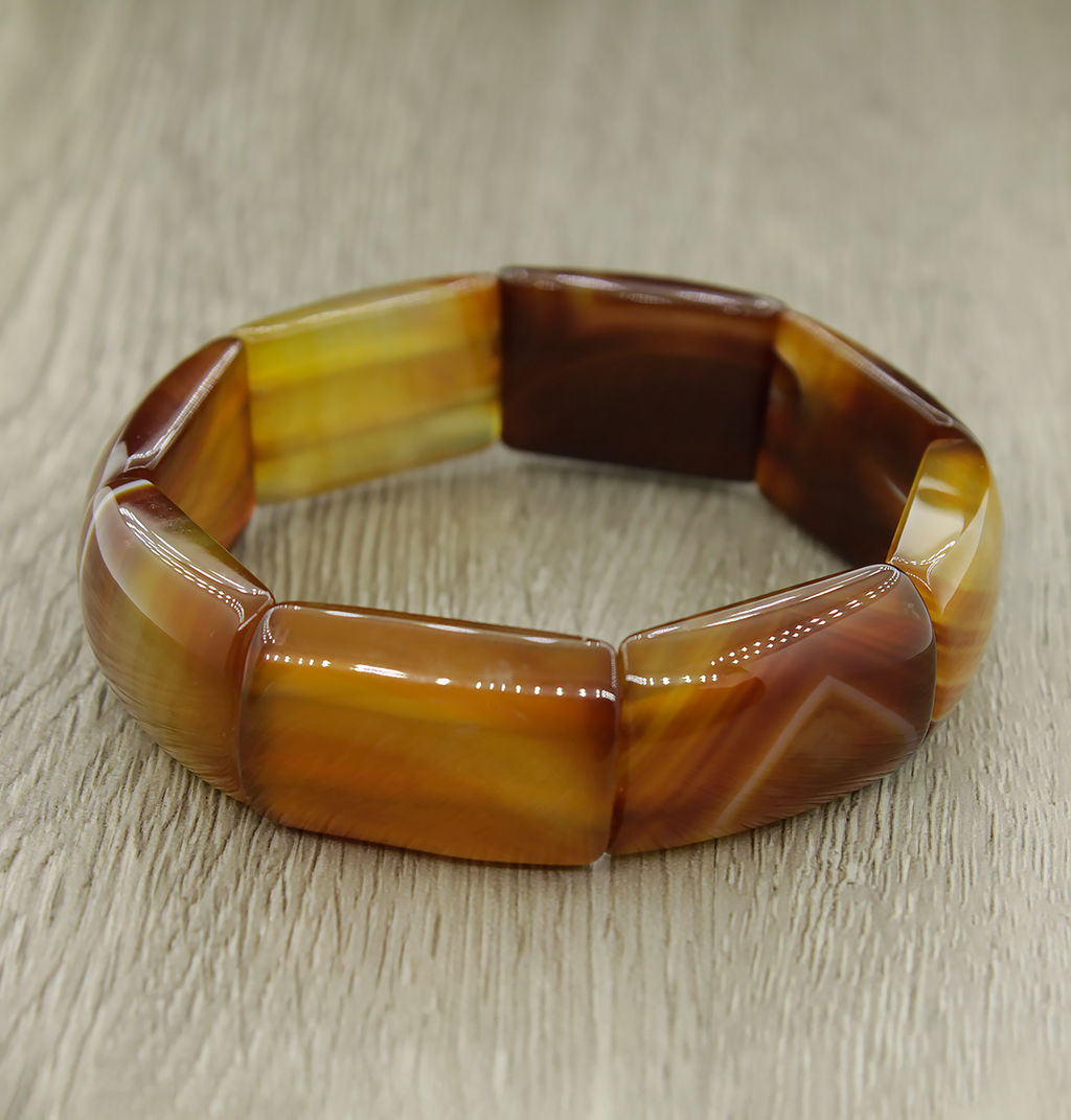 Браслет Афродита агат светло-голубой, длина 20см - Agat77 фото 13