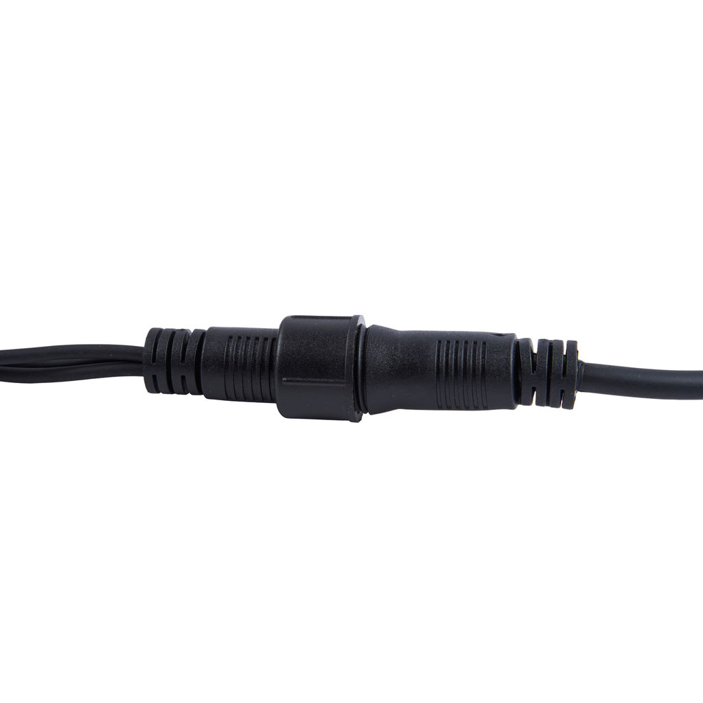 ULD-B5007-300/TBK WARM WHITE IP67 Бахрома светодиодная с эффектом мерцания, 5м. Соединяемая. 300 светодиодов. Теплый белый свет. Провод черный. TM Uniel