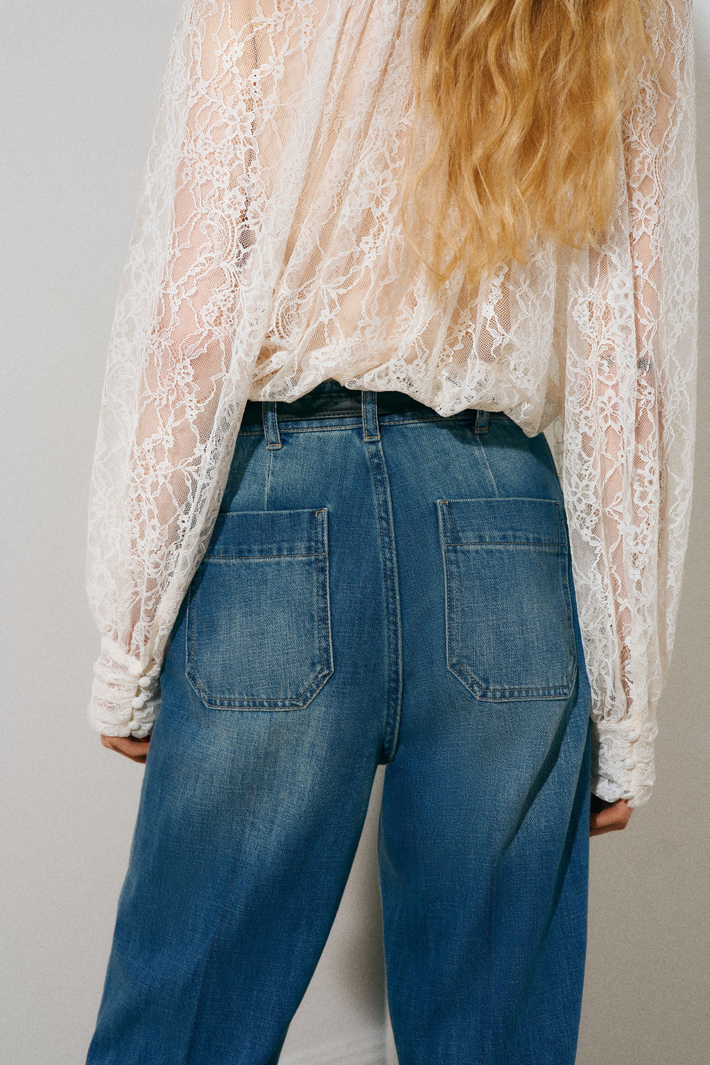 Straight High Waist Jeans - H&m фото 7