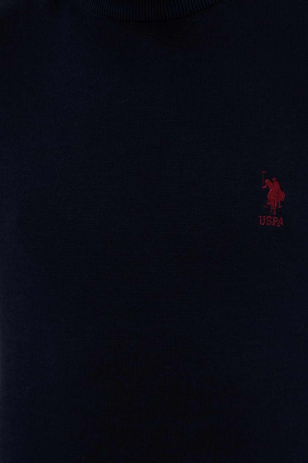 Свитер мужской U. S. Polo Assn Basic с высоким воротником темно-синий из хлопка - U.s. polo assn фото 18