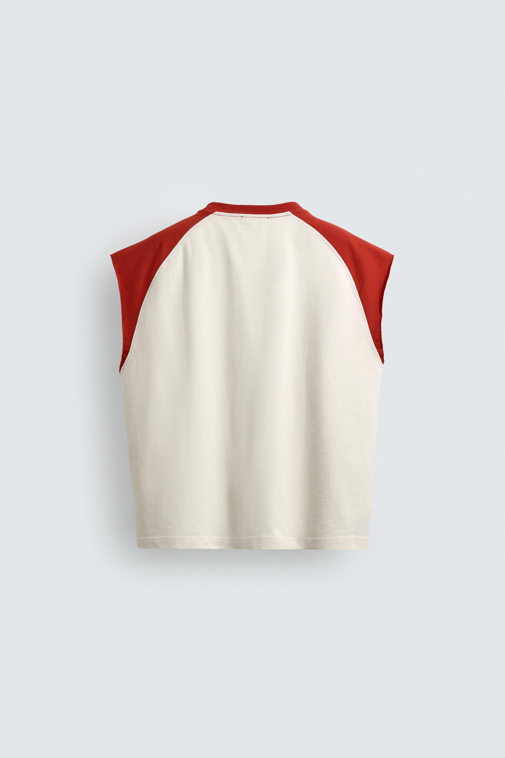 CAMISETA TANK COLOR BLOCK / Crudo