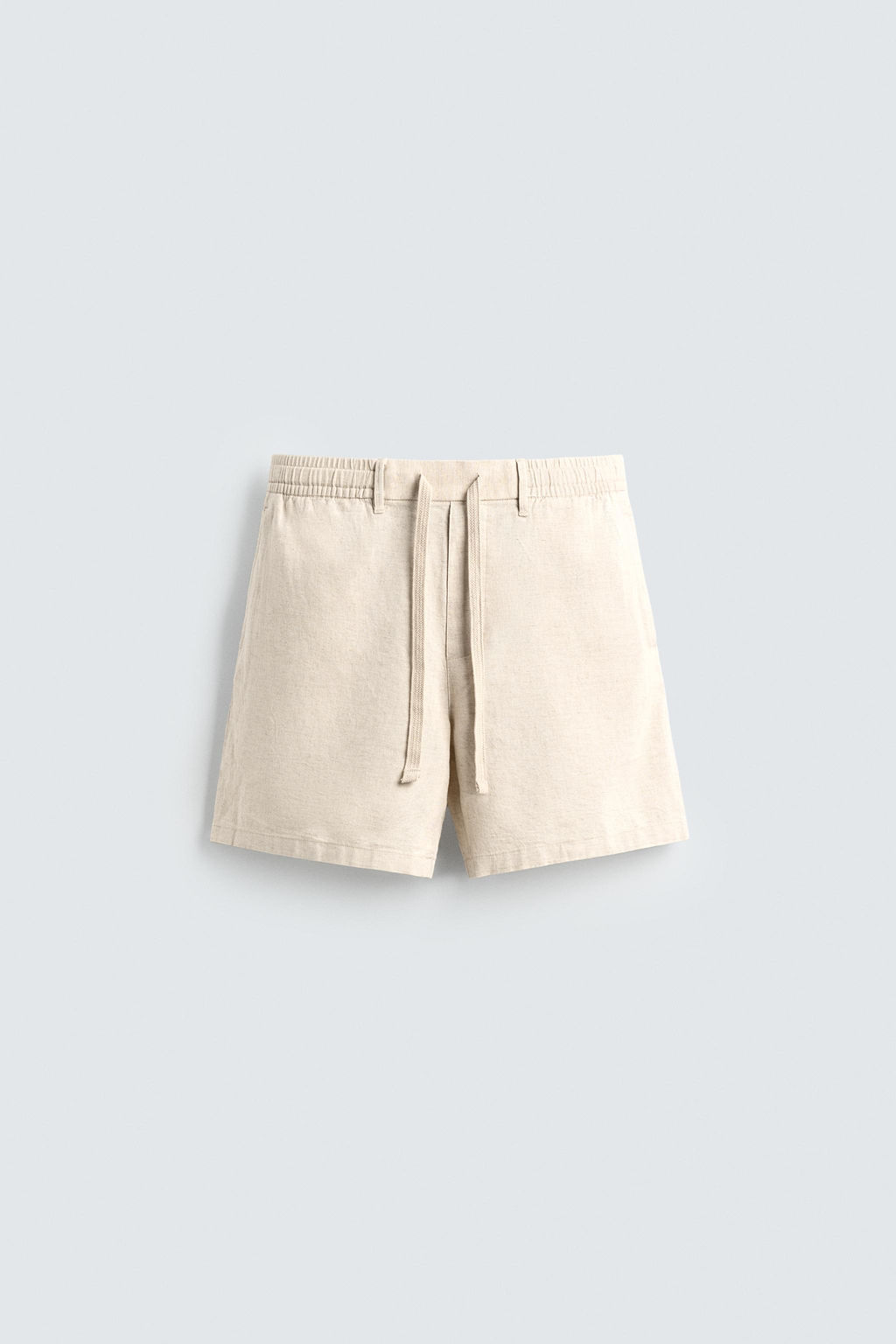 BERMUDA RELAXED FIT ALGOD?N - LINO / Marr?n / Crudo - Zara фото 6