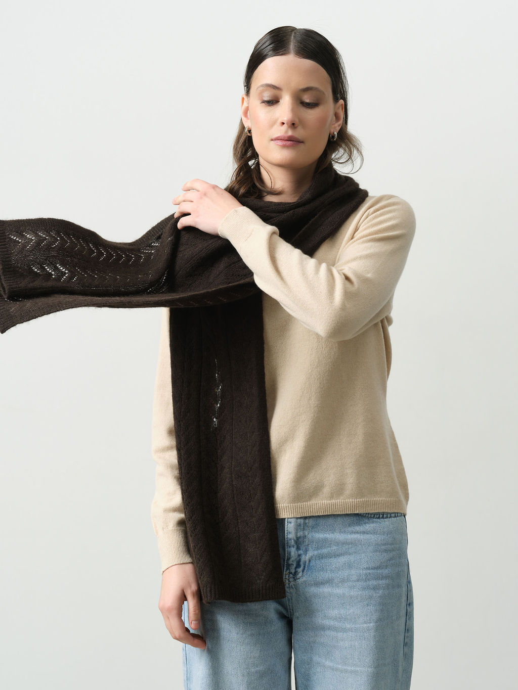 Шарф из пуха яка 15003b ТК