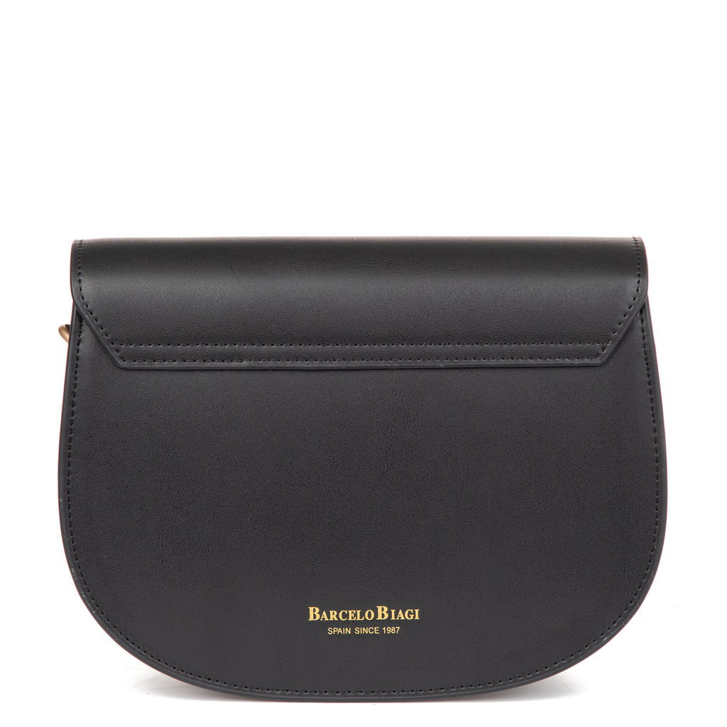 CZ17230 black  женская кожаная сумка "кросс-боди" Barcelo Biagi