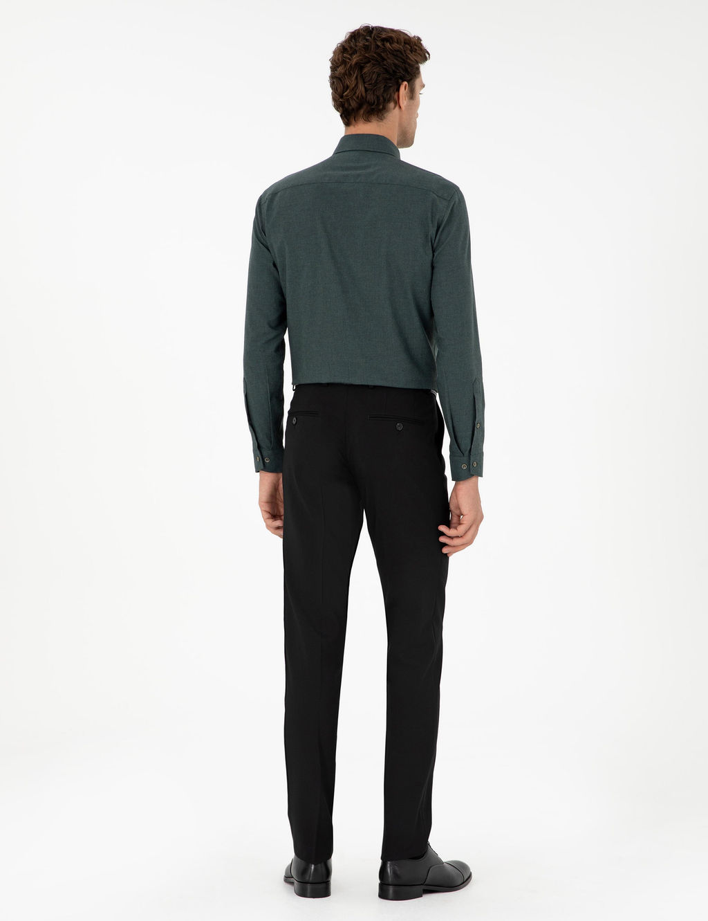 Черные брюки узкого кроя из ткани - Cacharel фото 4