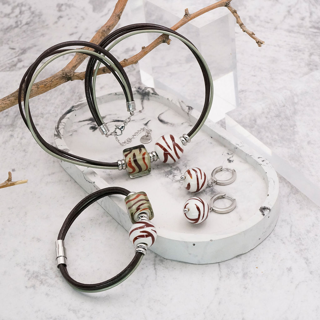 Серьги из муранского стекла MADAGASCAR LS3528 - Vloes фото 4