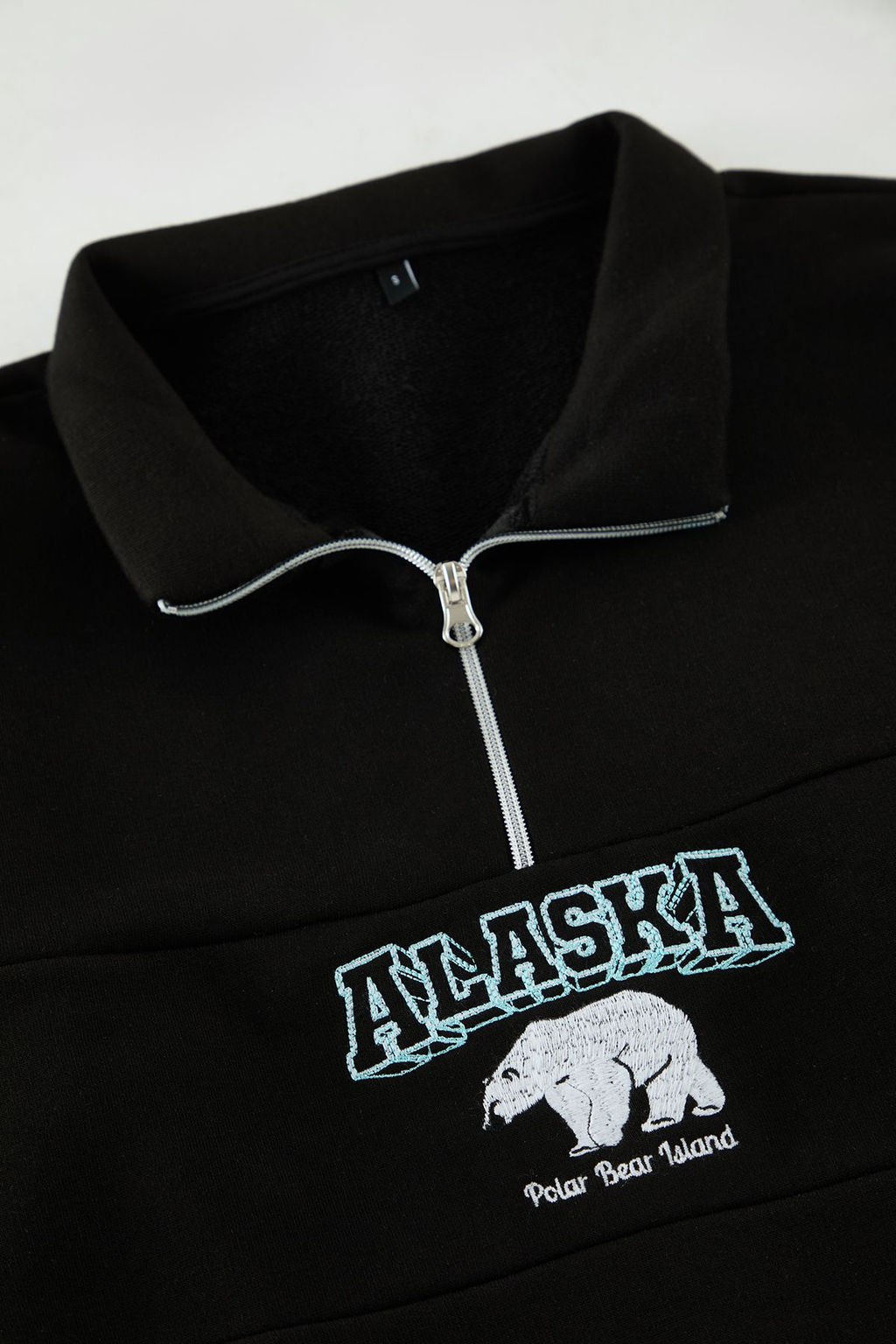 TRENDYOL MAN Siyah Oversize/Genis Kesim Animal Nak?sl? Dik Yaka Fermuarl? Sweatshirt TMNAW25SW00051 - Trendyolmilla фото 3