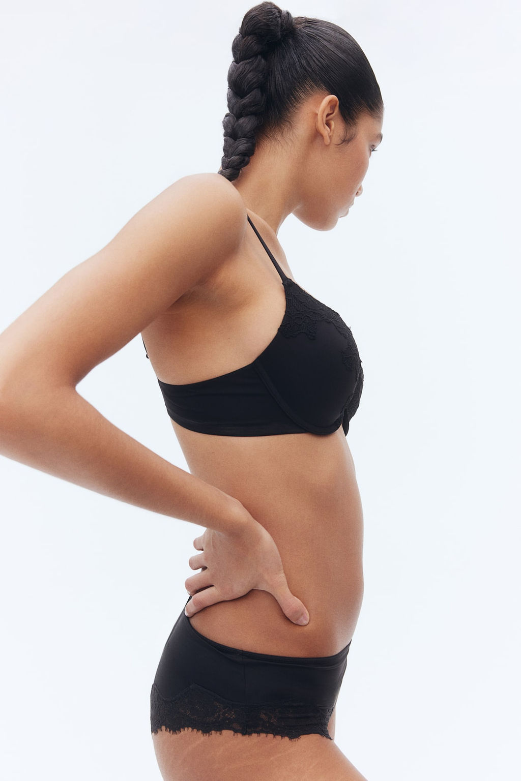 Sujetador push-up de microfibra y encaje - H&m фото 4