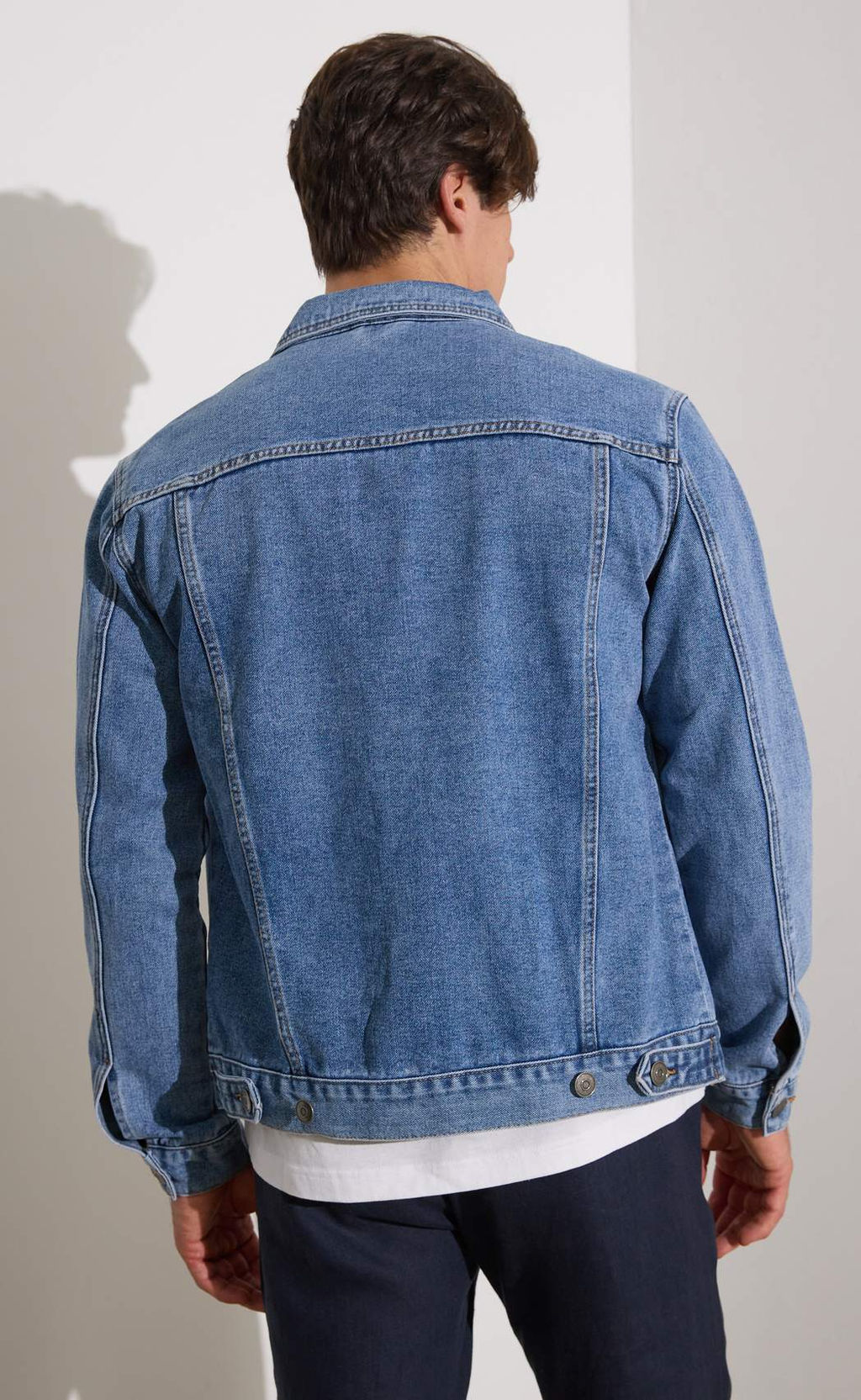 Куртка джинс P011-1336Rus middle blue