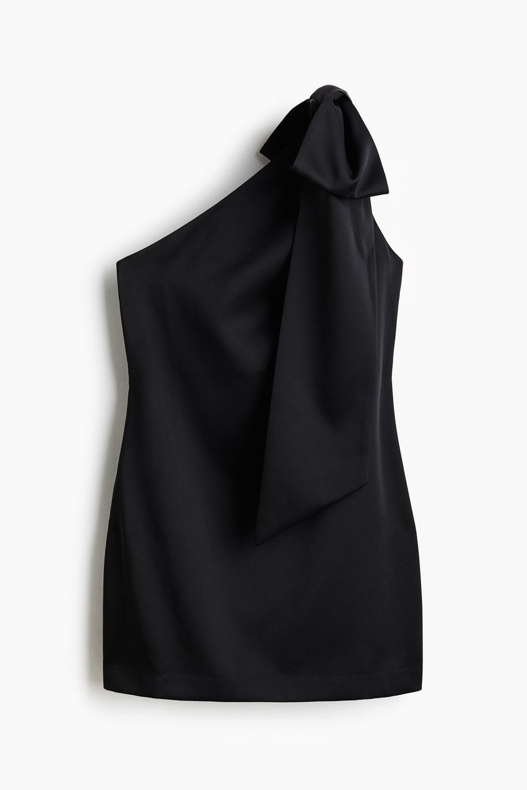 Vestido de un hombro con lazo - H&m фото 2