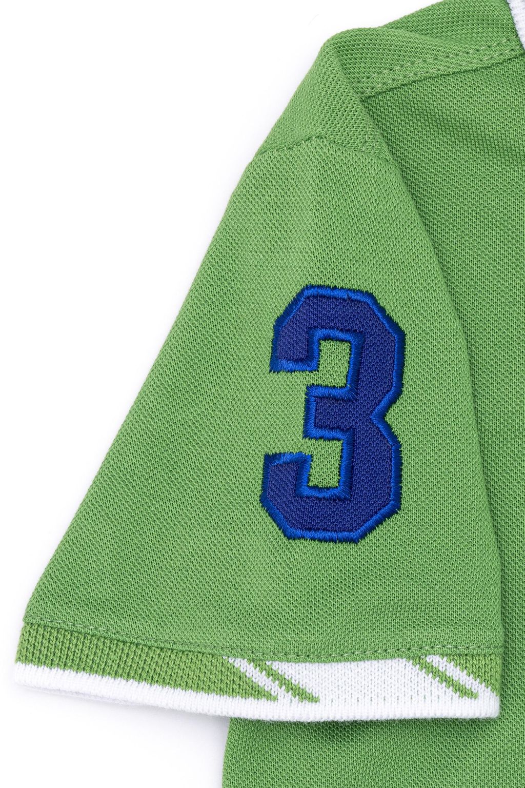 U. S. Polo Assn Зеленая футболка с воротником-поло для мальчика - U.s. polo assn фото 4