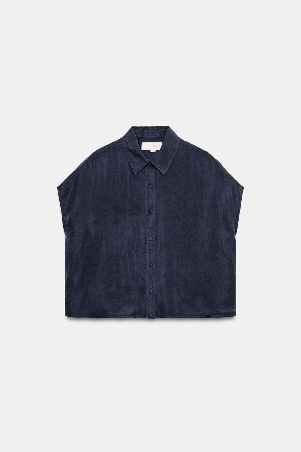 CAMISA FLUIDA OVERSIZE / Marino