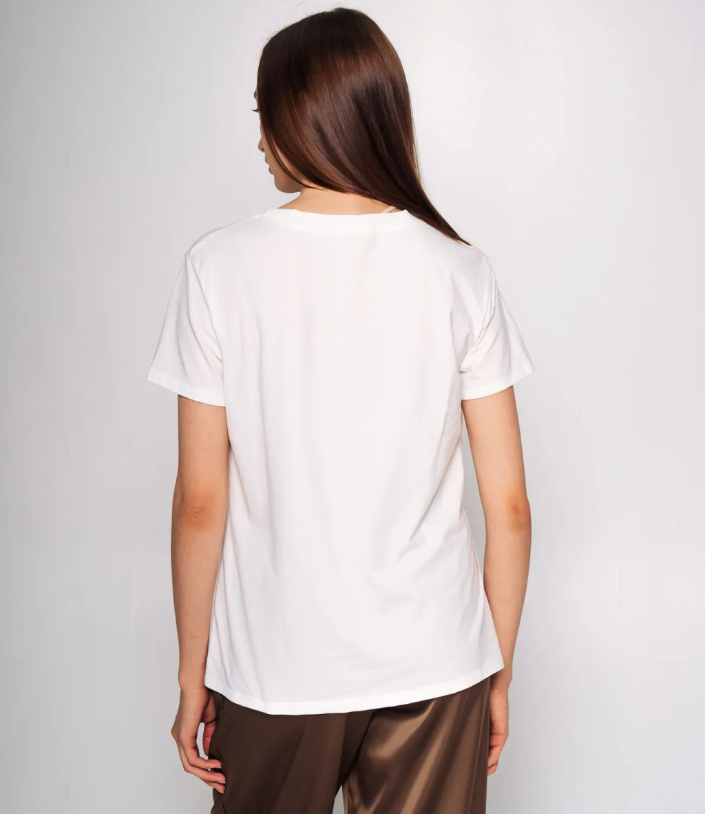 Футболка #ОКТ105003, белый - Dommod фото 3