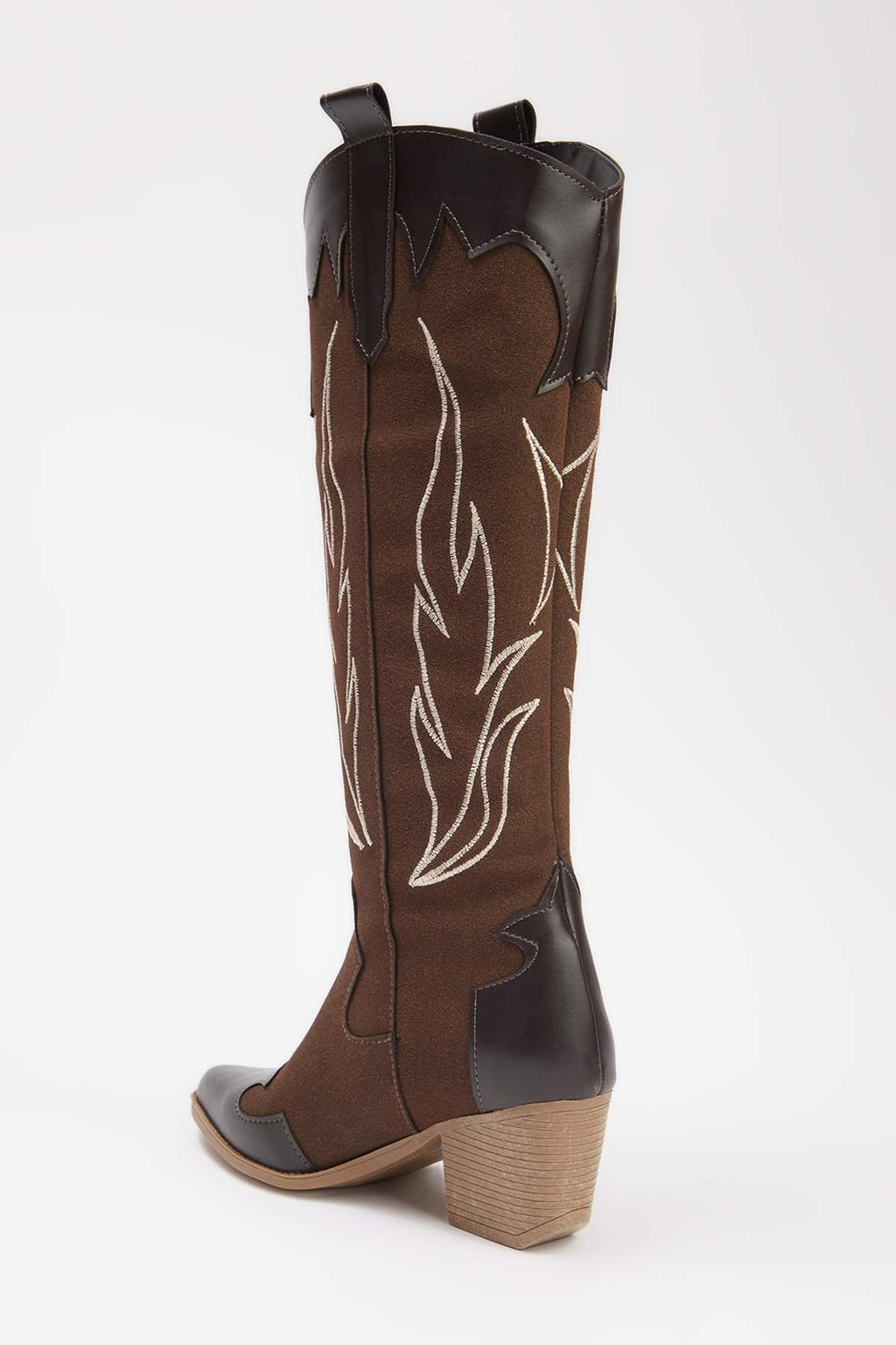 Siyah Isleme Detayl? Kad?n Kovboy Cizme TAKAW26CZ00044 - Trendyolmilla фото 10