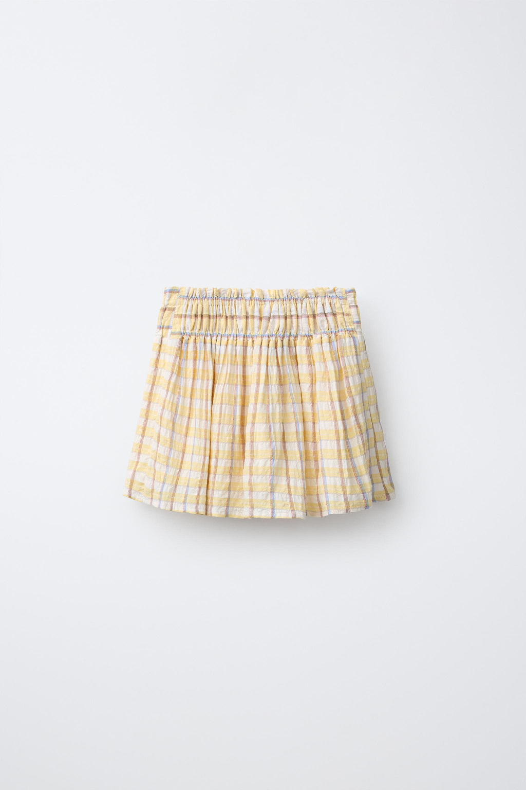 FALDA ESTAMPADO CUADROS / Amarillo - Zara фото 2