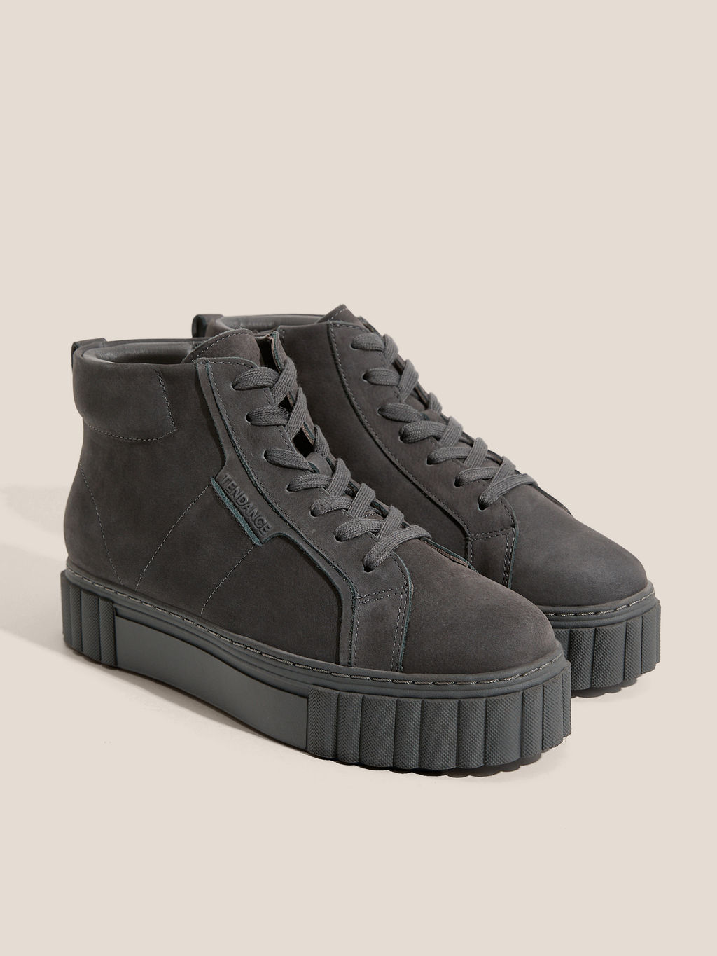 Женские высокие кеды TENDANCE Артикул 4540267, антрацитовый  фото 2