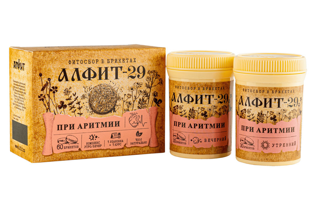 Алфит-29 При аритмии БАД в брикетах Алфит 1211