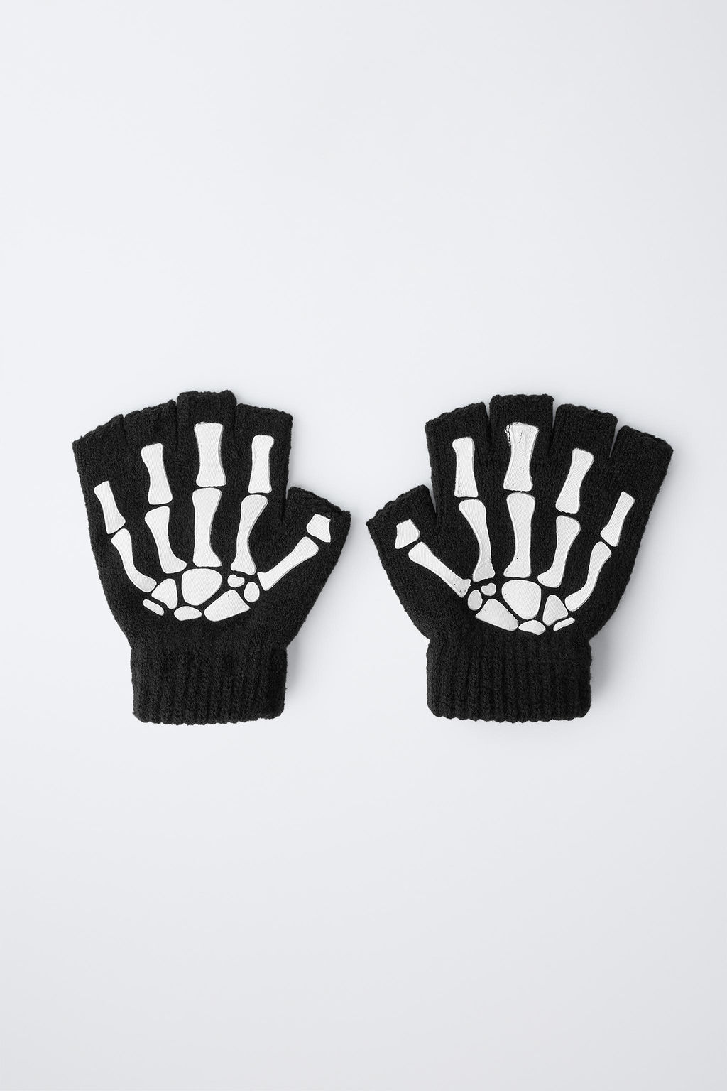 SKELETON FANCY DRESS KNIT MITTENS