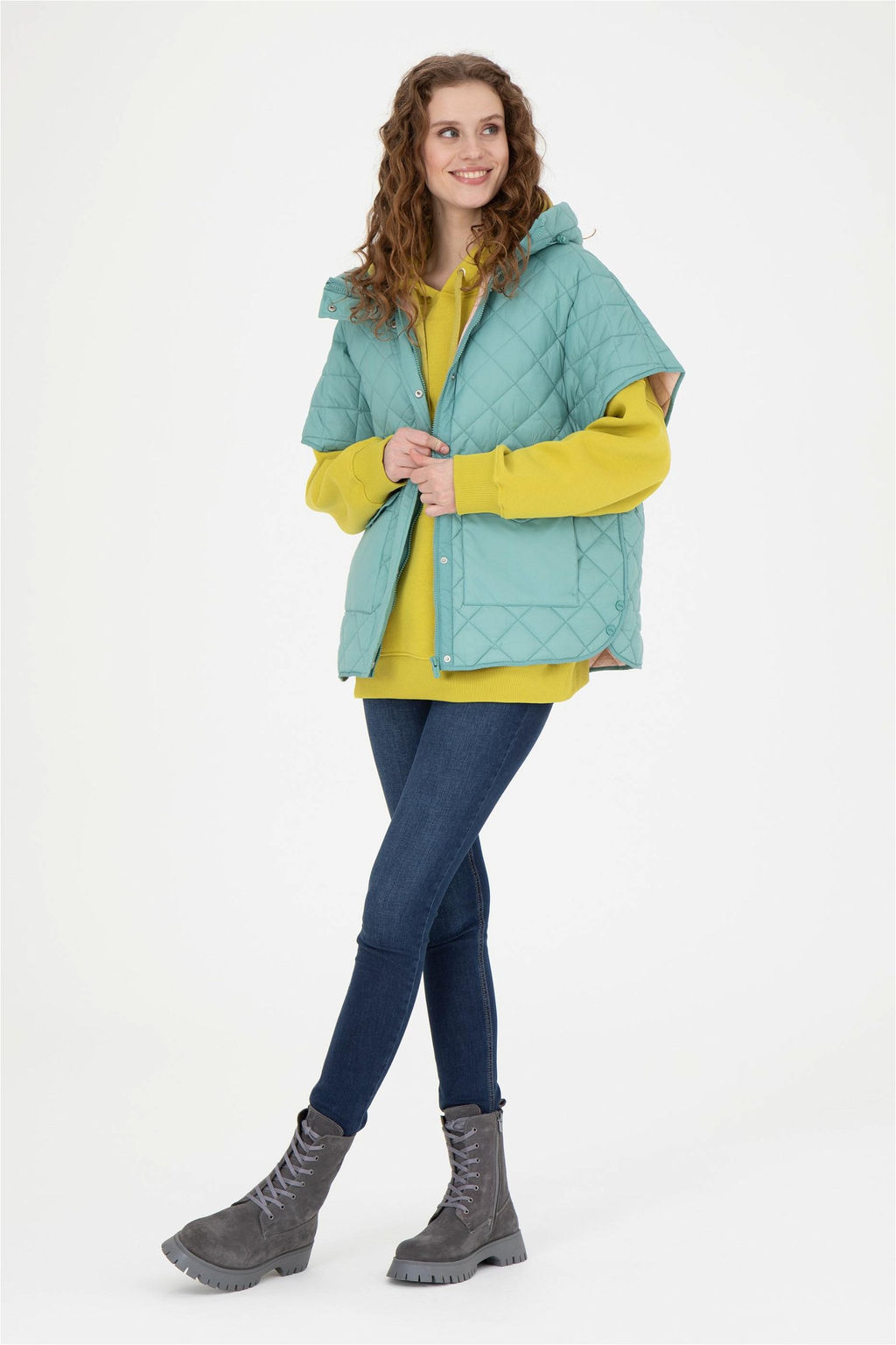 Женское мятное пальто - U.s. polo assn фото 4