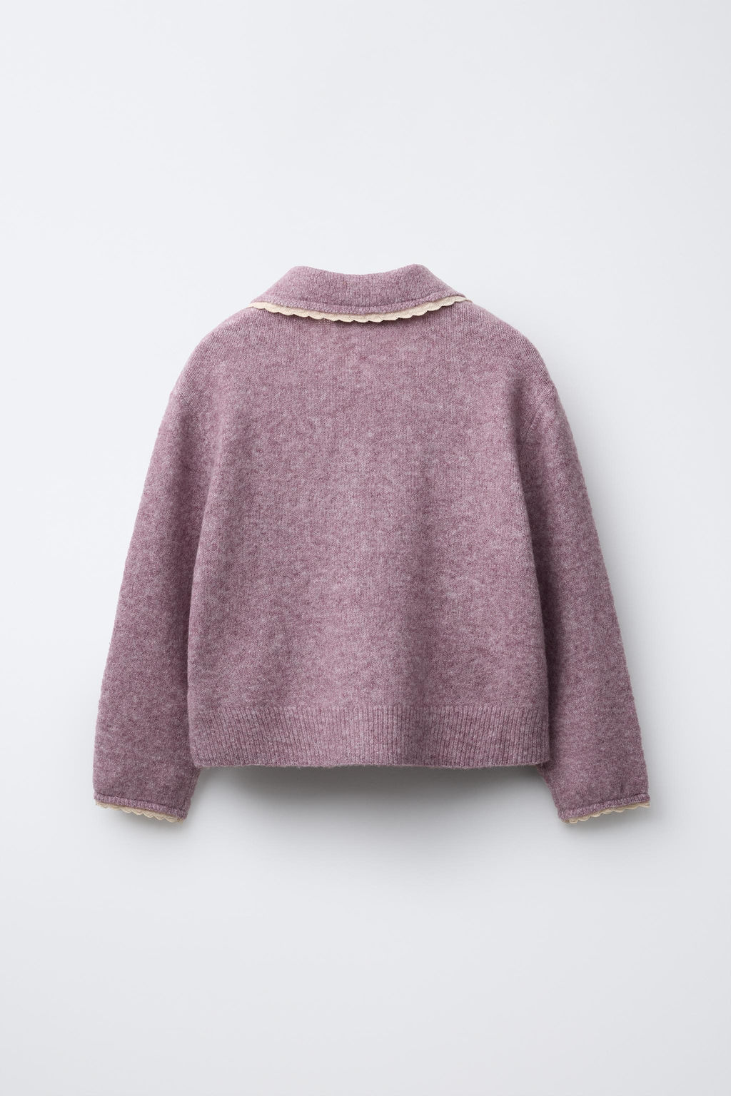 CARDIGAN WITH LACE TRIMS - Zara фото 2