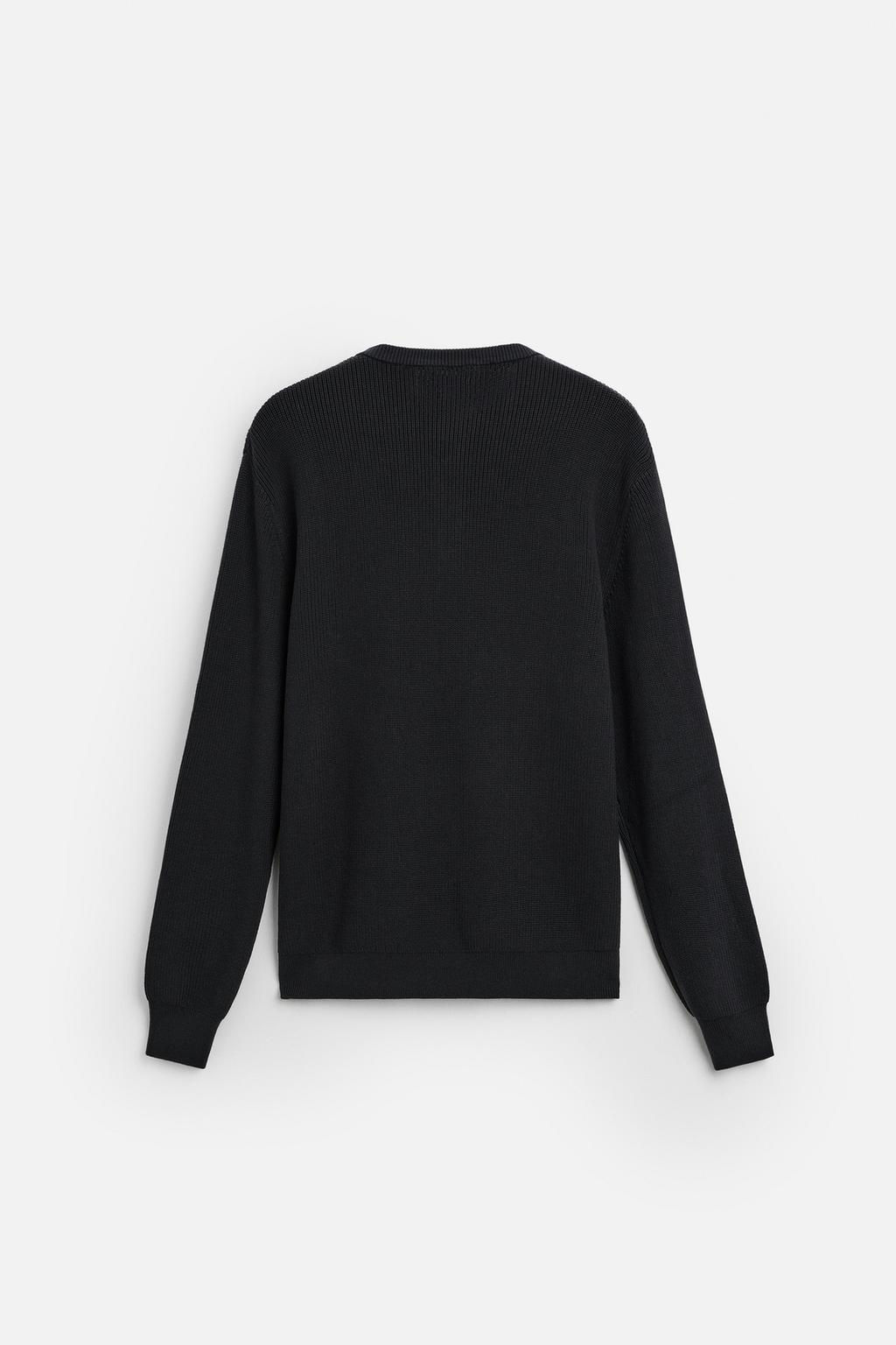 PURL KNIT SWEATER WITH BUTTONS - Zara фото 6