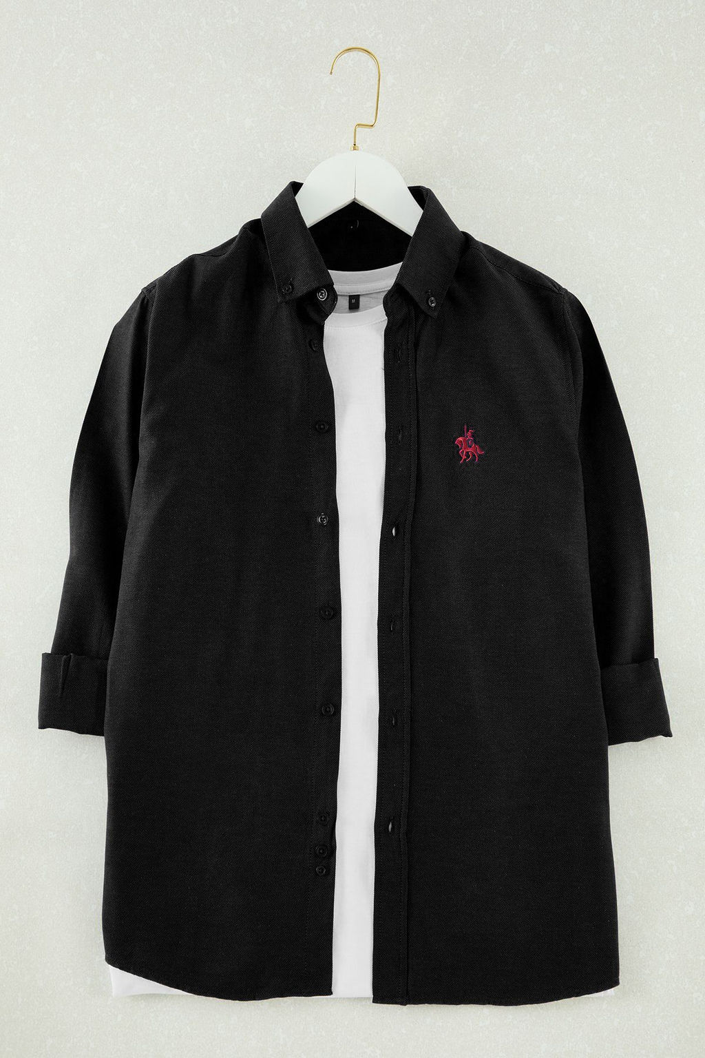 TRENDYOL MAN Mavi Regular Fit Nak?s Detayl? Oxford Kolay Utulenebilir Smart Gomlek TMNAW25GO00036 - Trendyolmilla фото 17