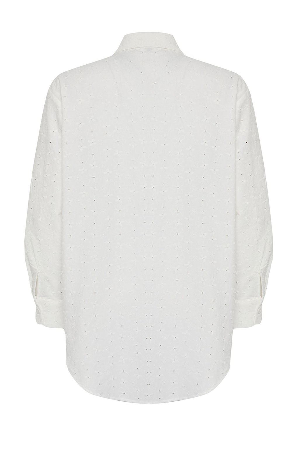 TRENDYOLMILLA Beyaz Dokuma Brode Plaj Gomlegi TBESS25GO00001 фото 6