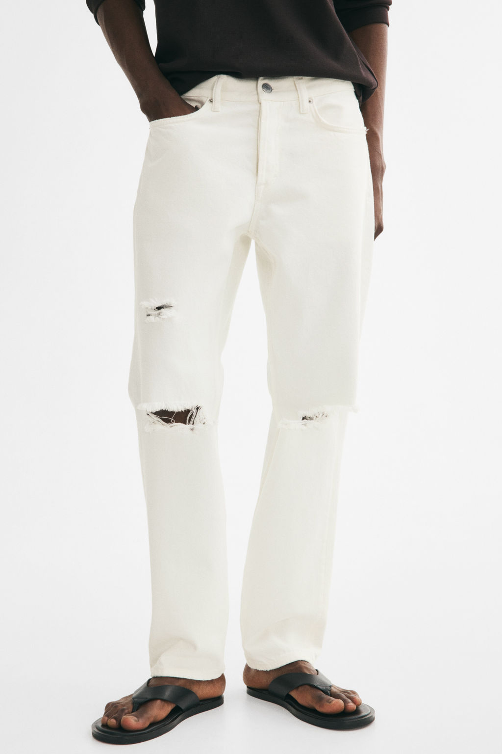Regular Straight Jeans - H&m фото 3