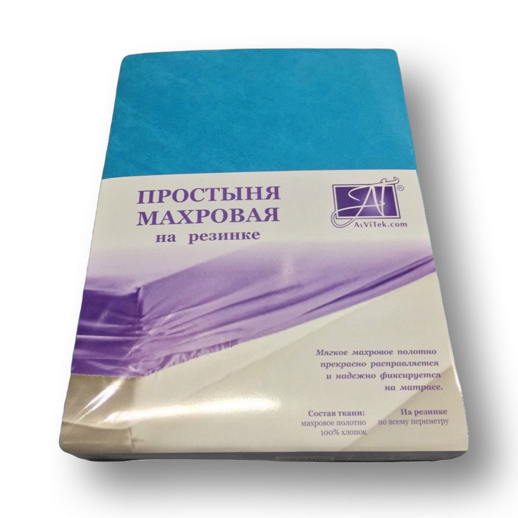 ПМР-ЛАГ-090 Лагуна простыня махровая на резинке 090х200+20