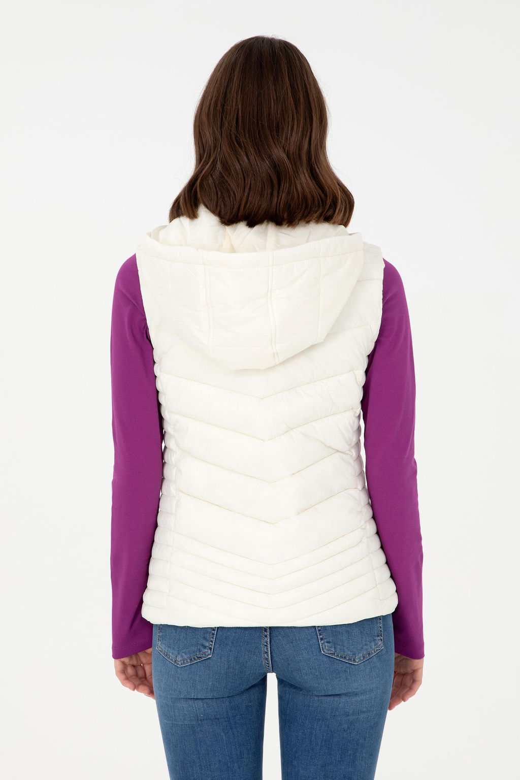 Женский кремовый жилет Неожиданная скидка в корзине - U.s. polo assn фото 5