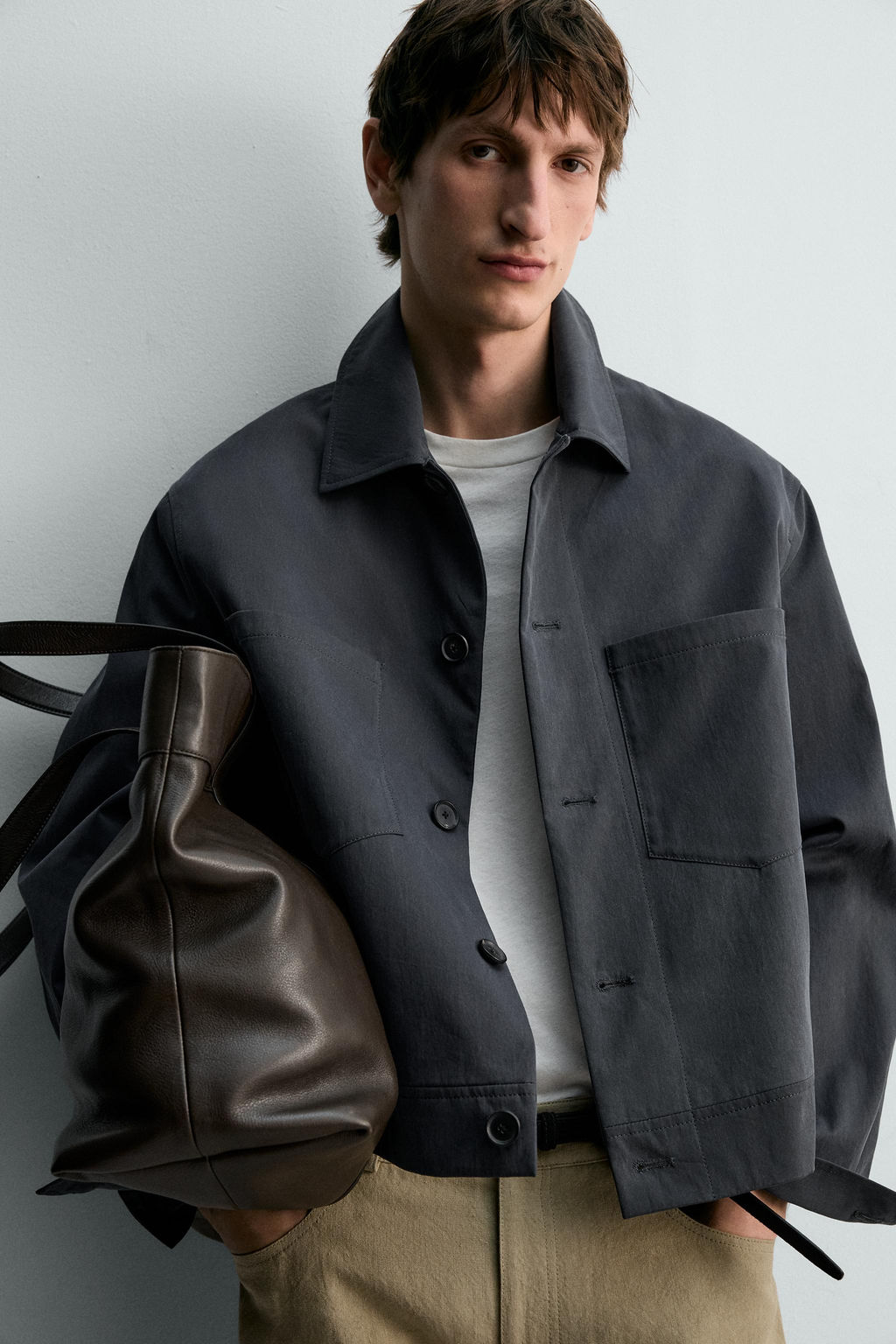 CAZADORA RELAXED FIT LIMITED EDITION / Azul / Gris - Zara фото 6