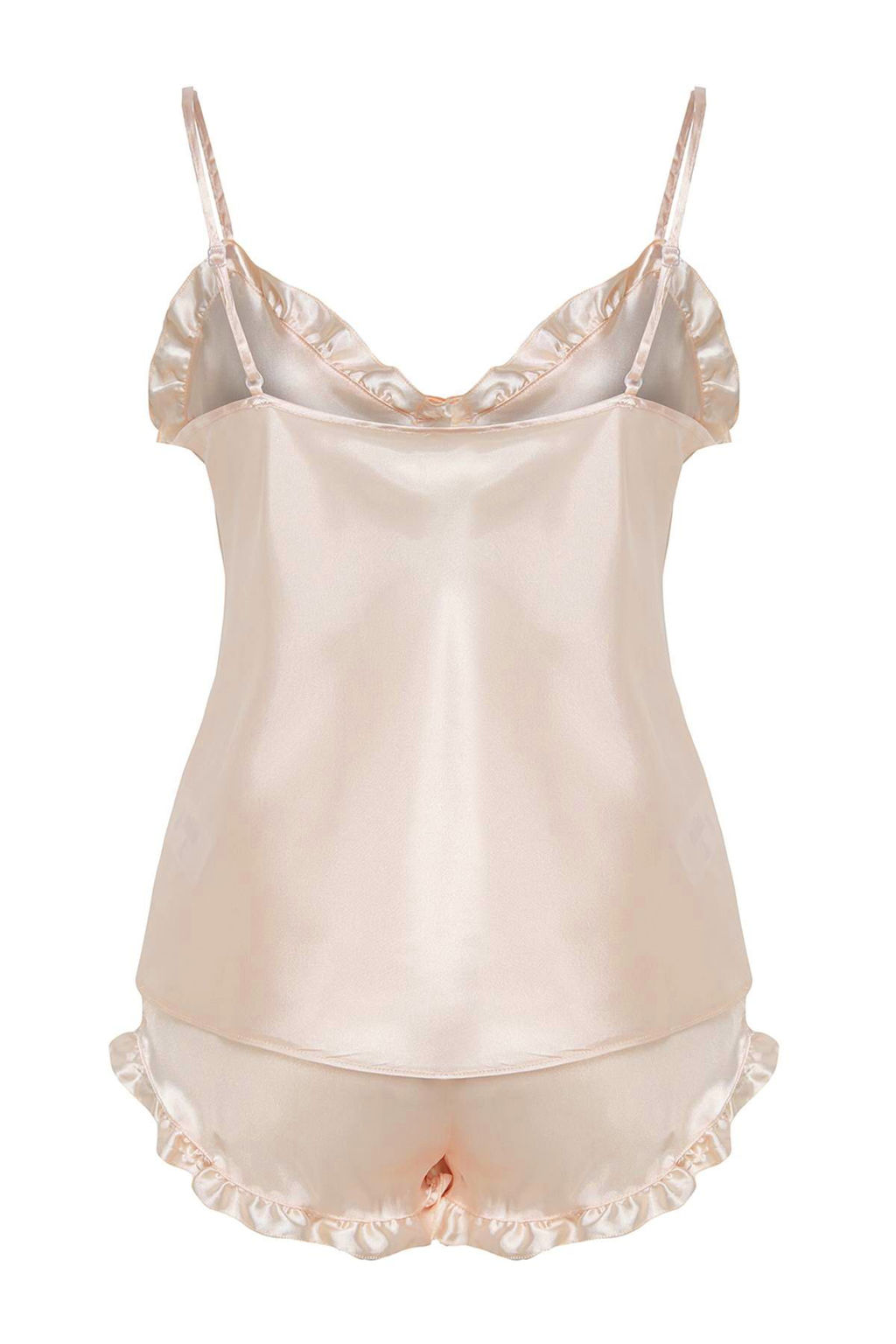 Trendyolmilla Lacivert F?rf?rl? Ip Ask?l? Saten Sortlu Dokuma Pijama Tak?m? THMSS22PT0274  фото 31