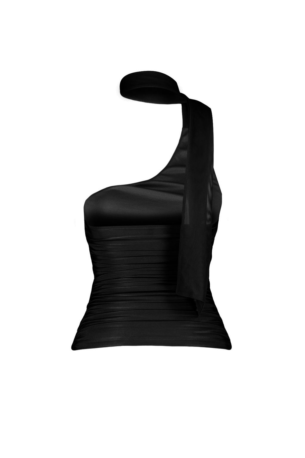 Siyah Boyundan Baglamal? Buzgulu Astarl? Esnek Tul Orme Bluz TWOSS24BZ00202