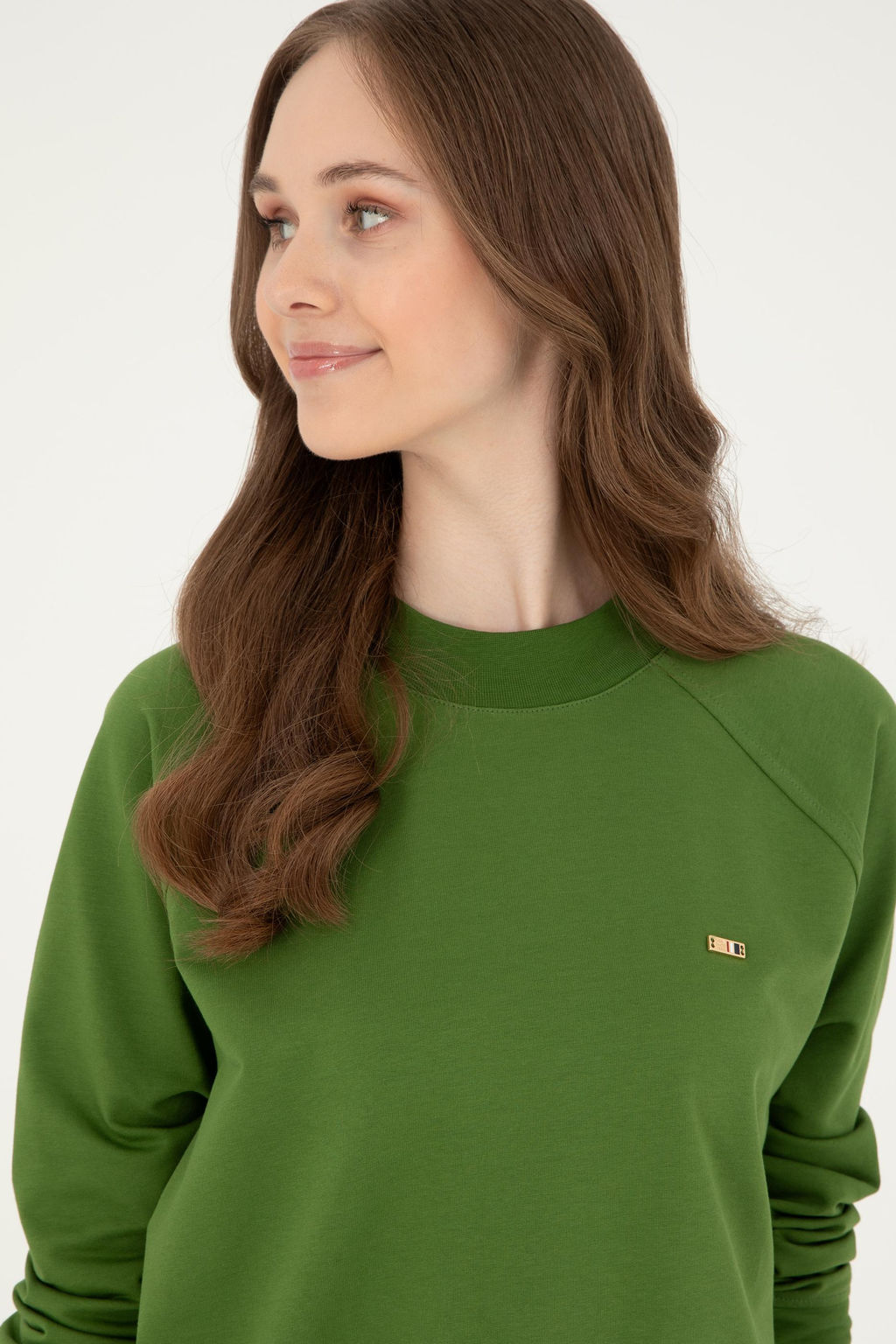 Женский зеленый свитшот Неожиданная скидка в корзине - U.s. polo assn фото 2