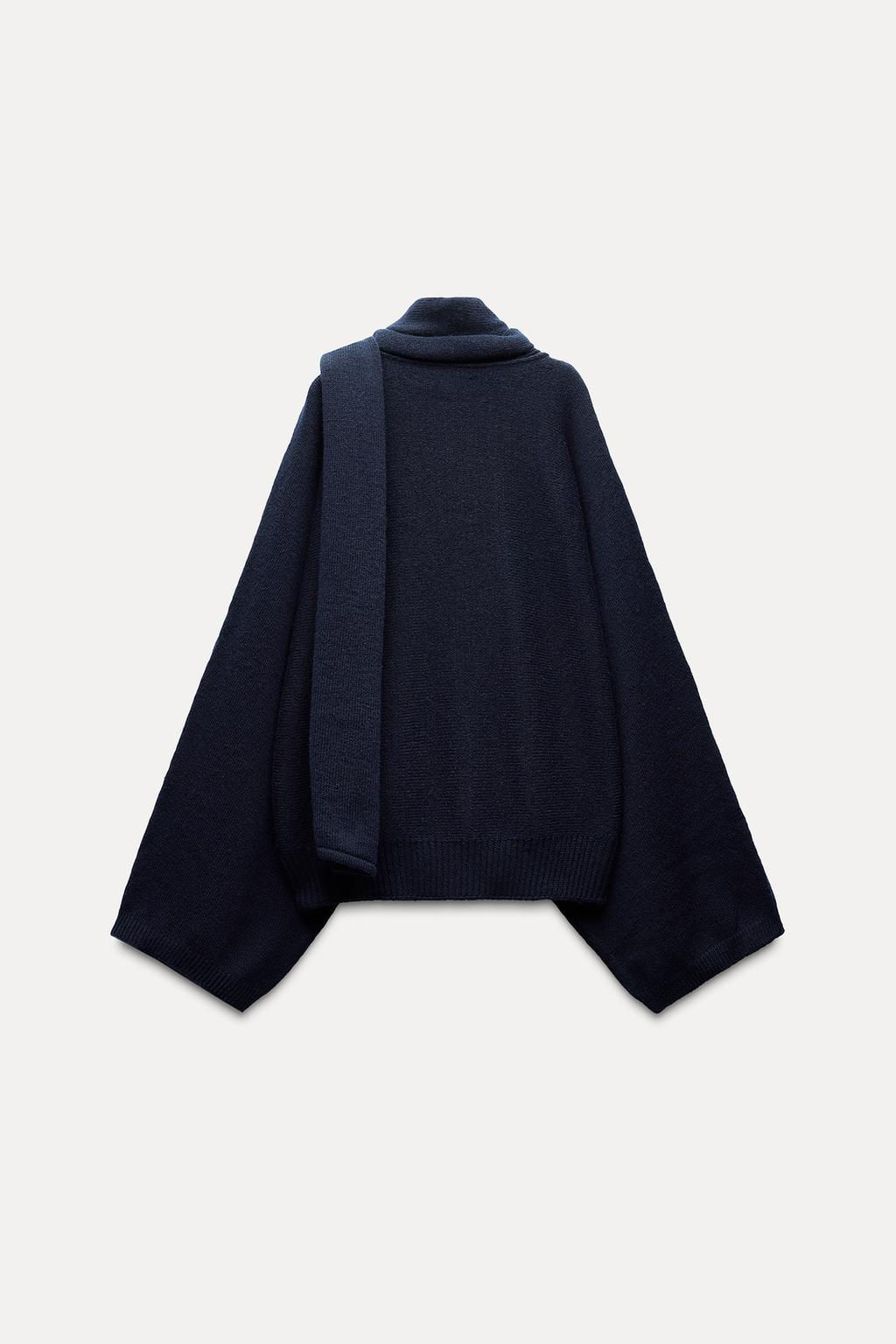 WOOL SCARF SWEATER - Zara фото 9