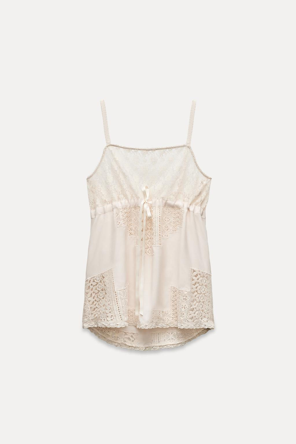 STRAPPY LACE TOP - Zara фото 4