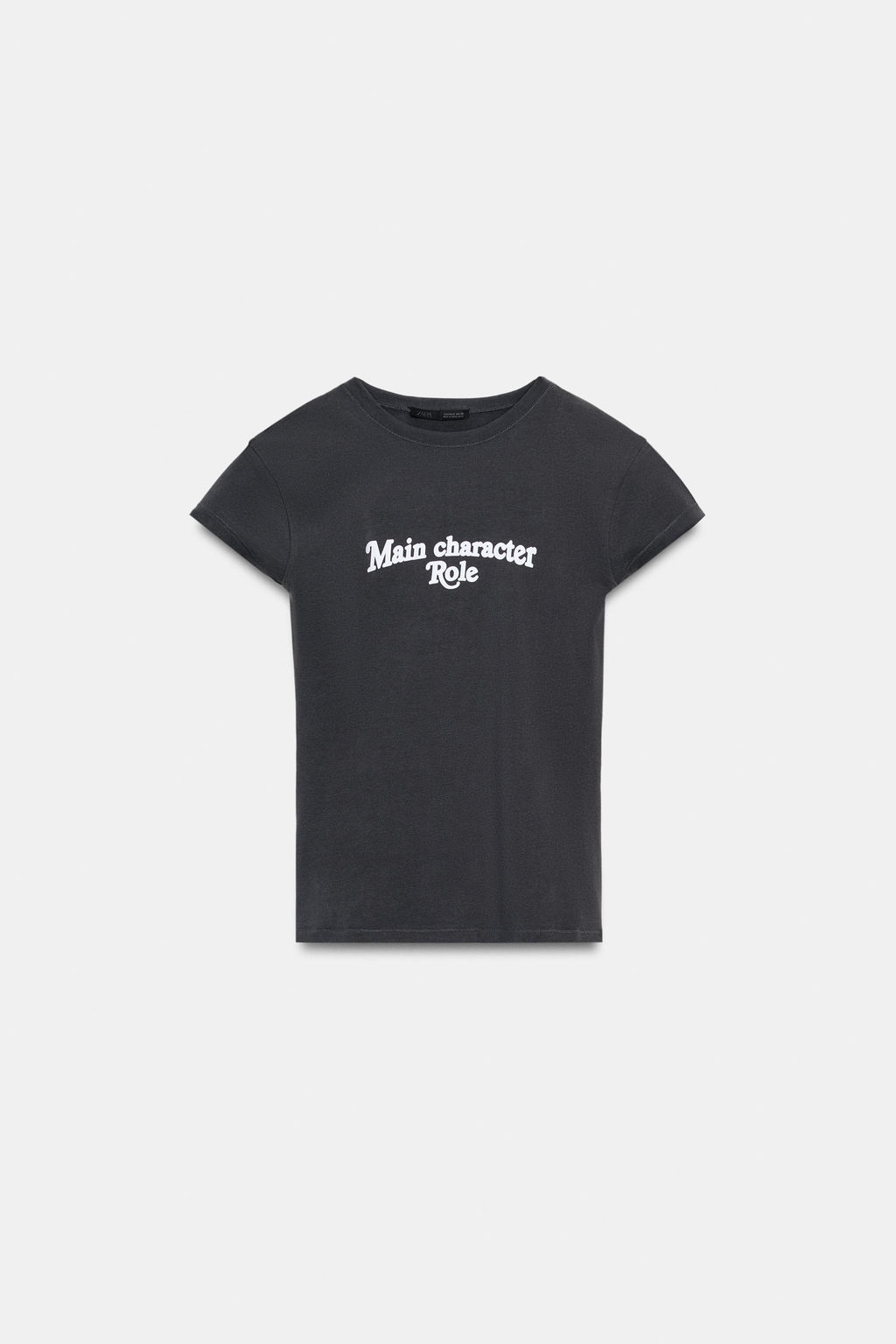 T-SHIRT WITH FRONT SLOGAN - Zara фото 12