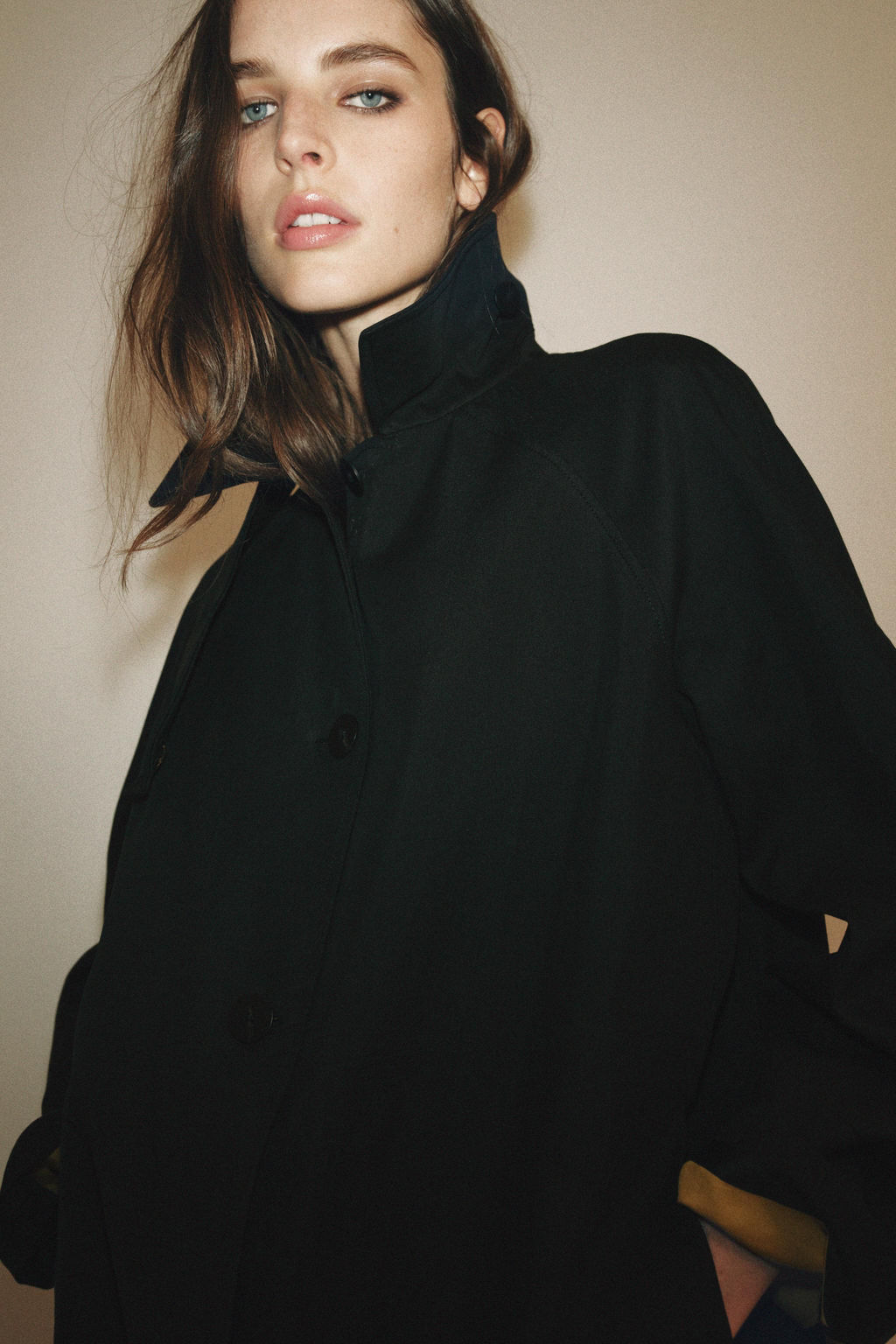 ZW COLLECTION LIMITED EDITION LONG BUTTON TRENCH COAT - Zara фото 7