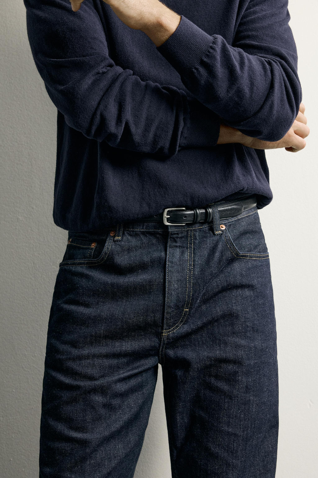 JEANS STRAIGHT FIT / ?ndigo oscuro - Zara фото 5