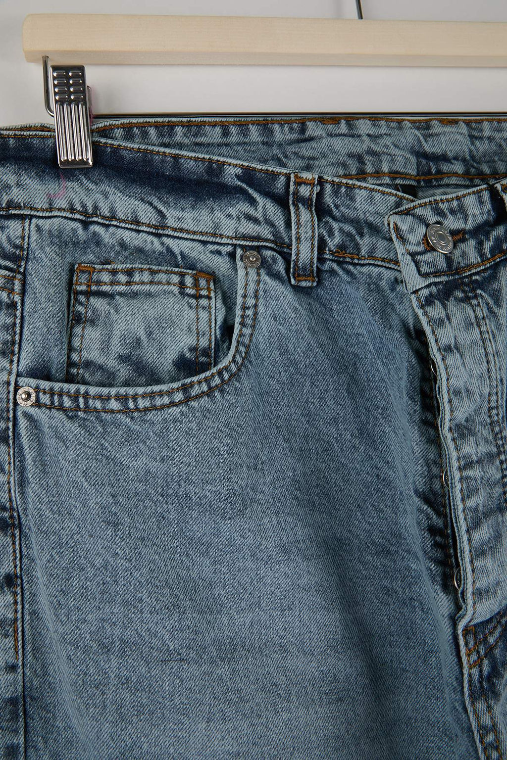 Ac?k Mavi Boyfriend/ Rahat Kal?p Kot Pantolon Jeans TMNAW25JE00020