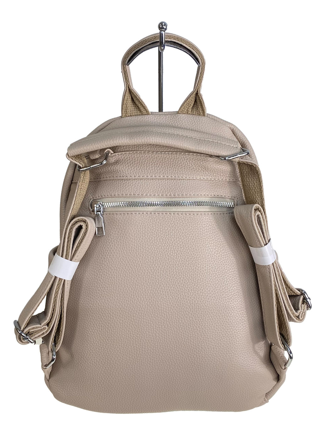Сумка-рюкзак из искусственной кожи, цвет светло бежевый - Greta фото 2