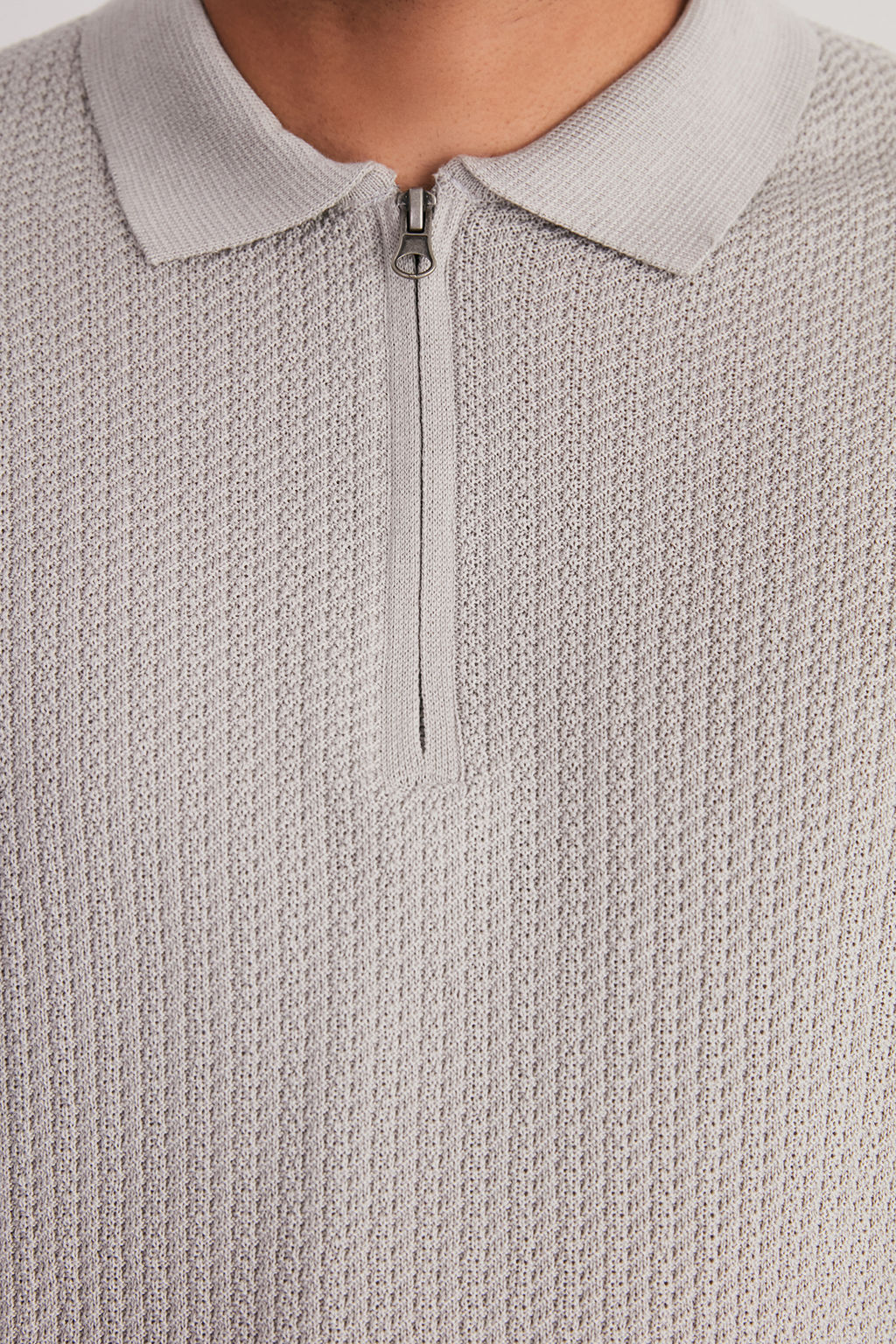 TRENDYOL MAN Tas Regular Fit Ajurlu Fermuarl? Triko Polo Yaka T-Shirt TMNSS24PO00001 - Trendyolmilla фото 5