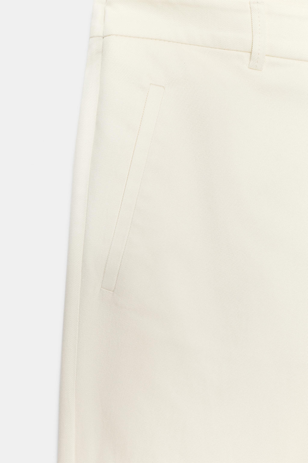 PANTAL?N ANCHO PLIEGUES ZW COLLECTION / Crudo - Zara фото 8