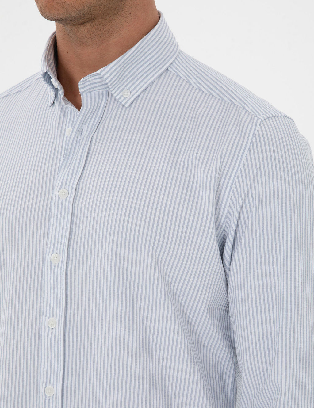 _ndigo Slim Fit _izgili Slim Fit G_mlek - Pierre cardin фото 7