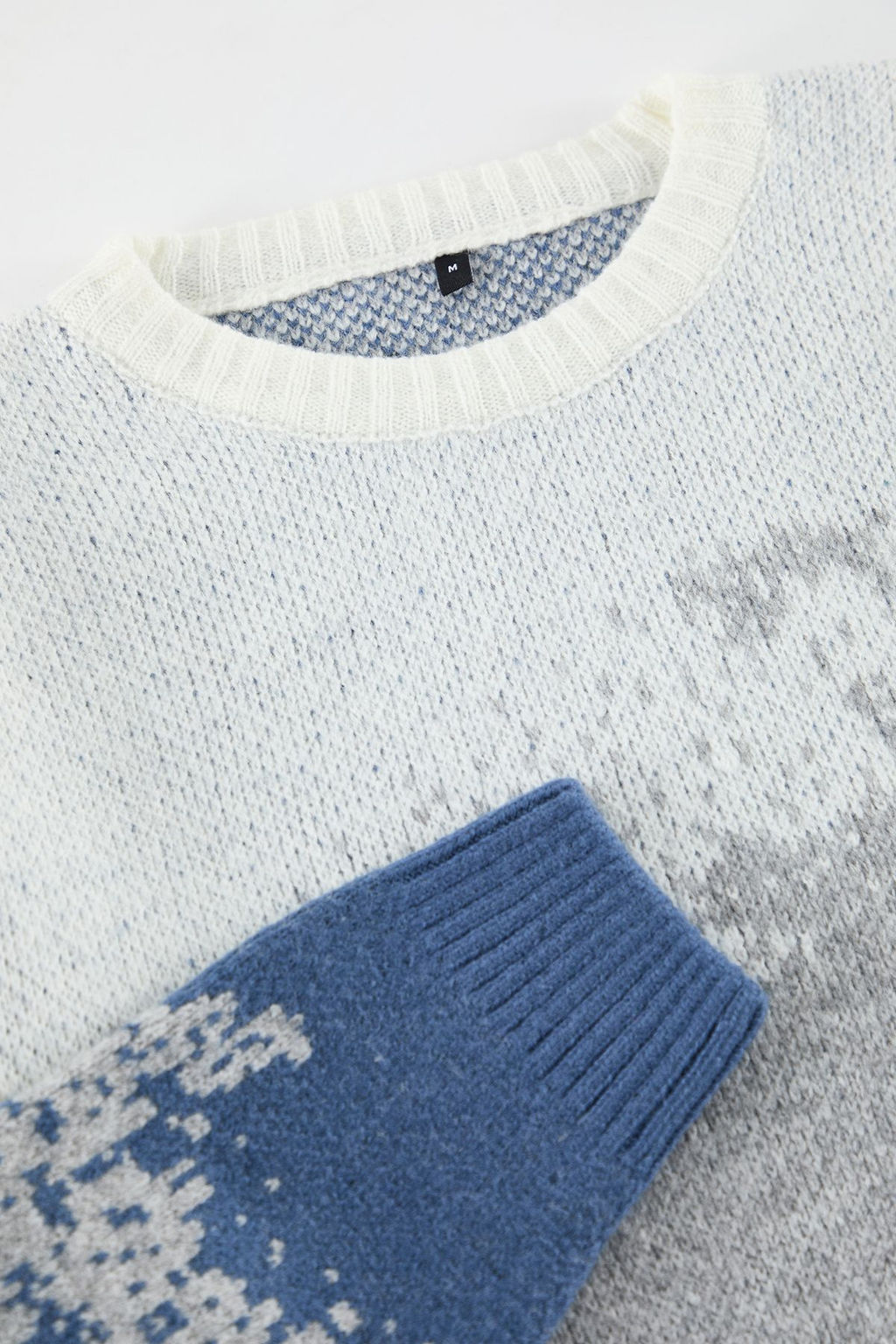 Indigo Unisex Bisiklet Yaka Manzara Triko Kazak TMNAW25KZ00015