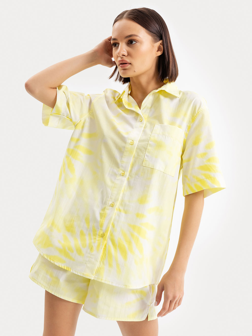 Рубашка Mark Formelle 112682 хлопок тай-дай разноцветная  фото 3