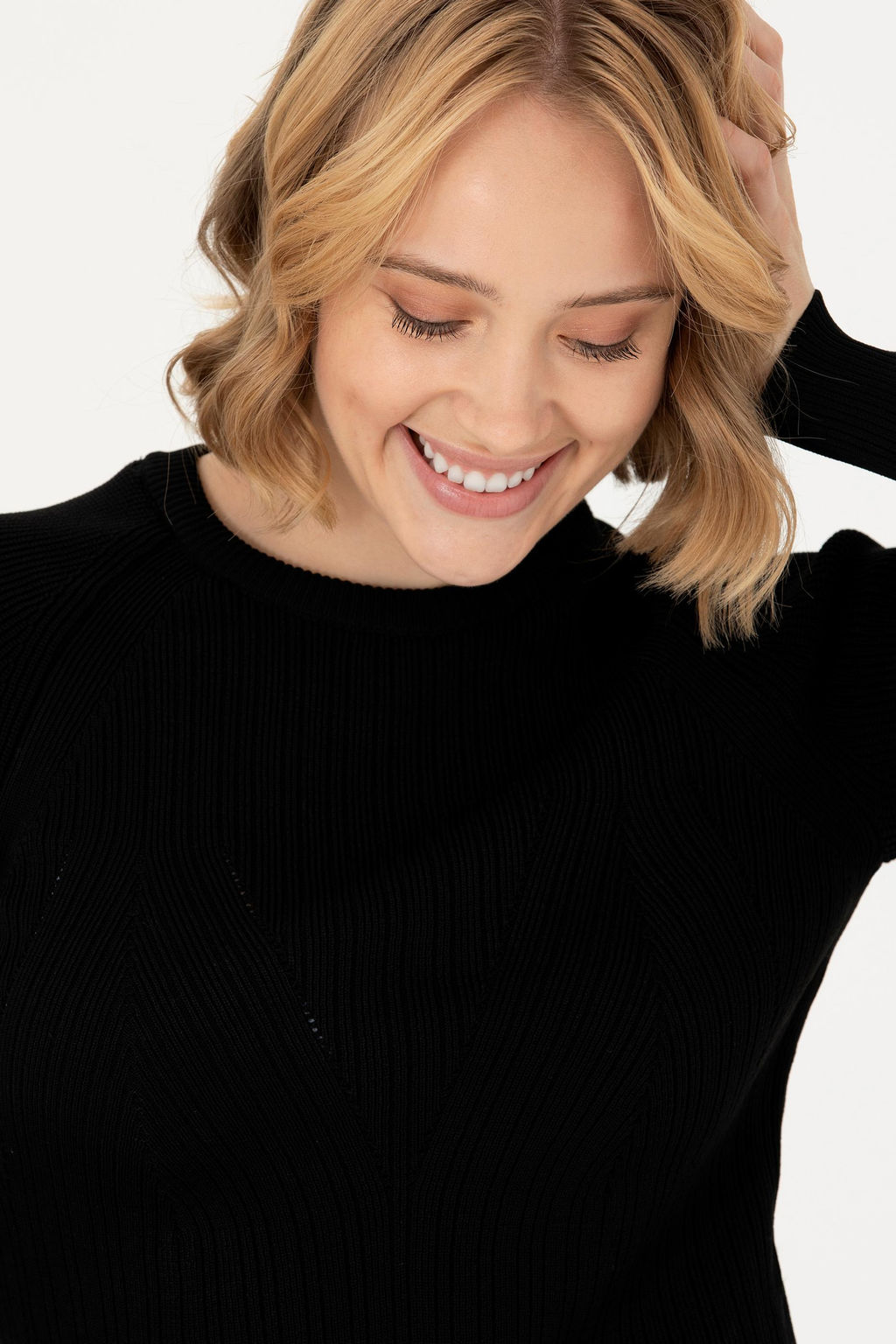 Женский черный свитер с круглым вырезом Неожиданная скидка в корзине - U.s. polo assn фото 9