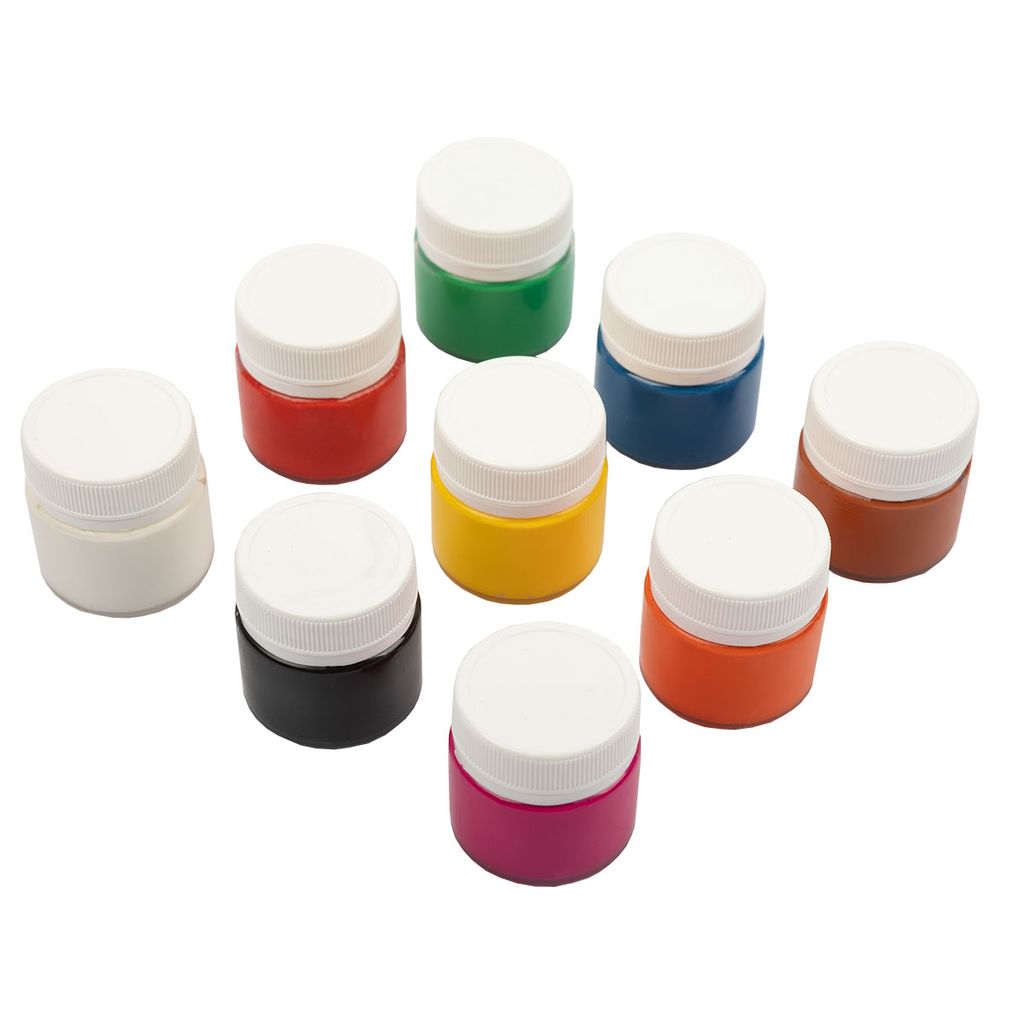 Краска гуашь Лео Играй набор в картонной упаковке LPG-0109 9 цв. х 20 мл  фото 4