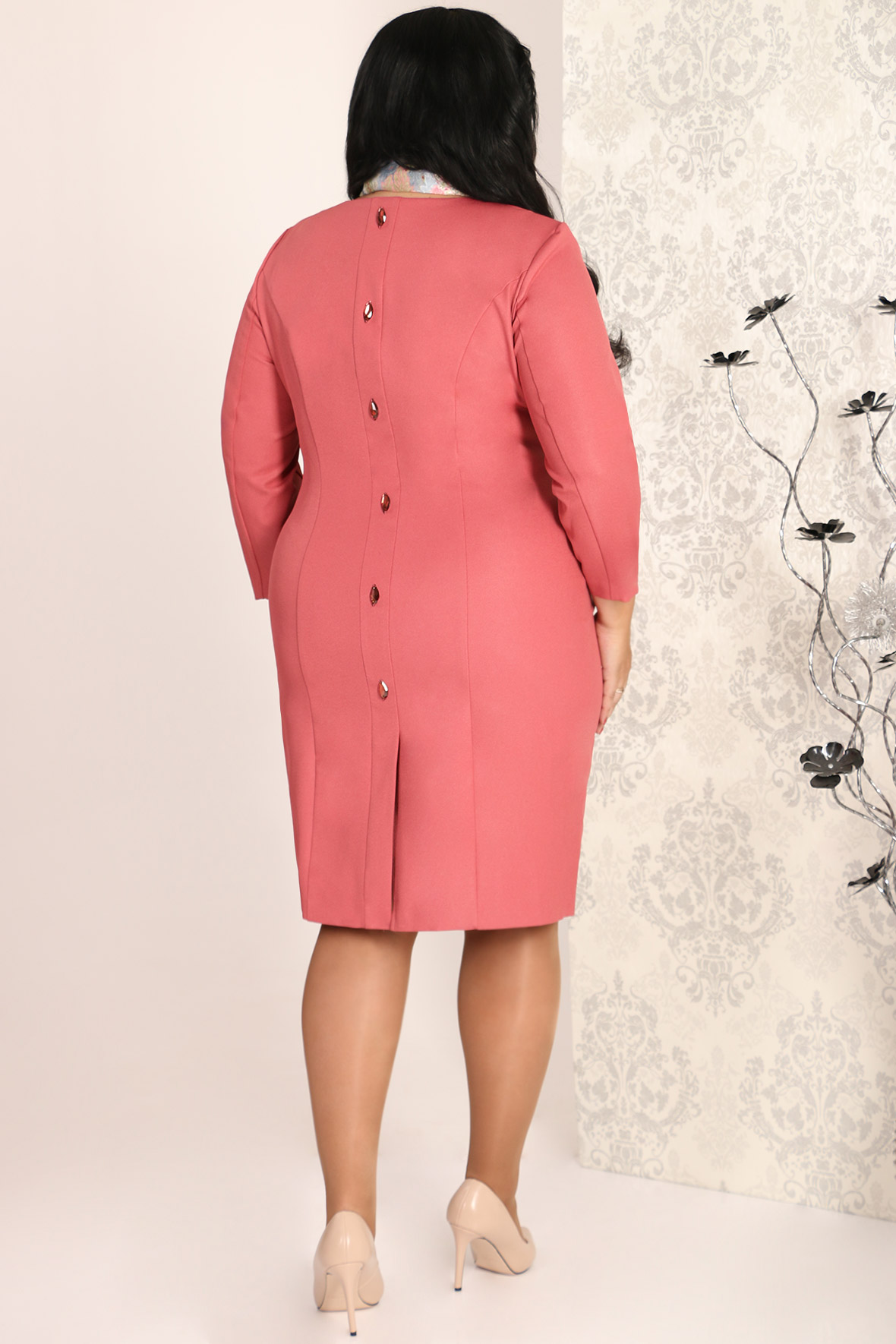 ШАРМ Текс 461.С1 Платье+ шарф - Almond фото 2